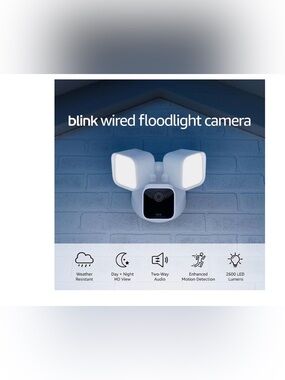Blink Wired Floodlight Camera - White